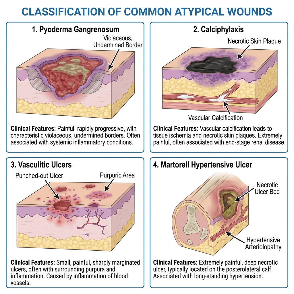 Atypical Wounds diagram