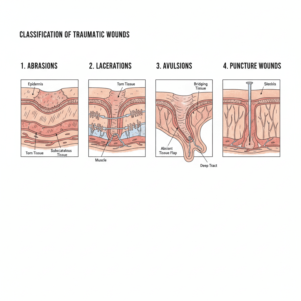 Traumatic Wounds diagram