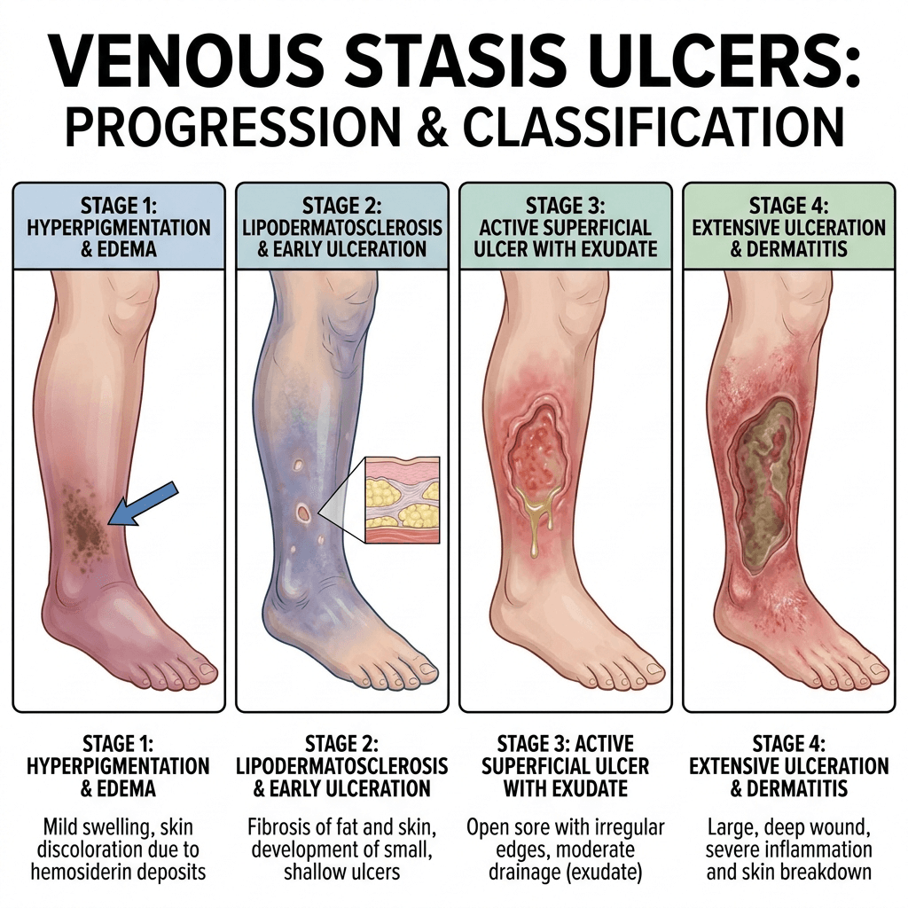 Venous Stasis Ulcers diagram